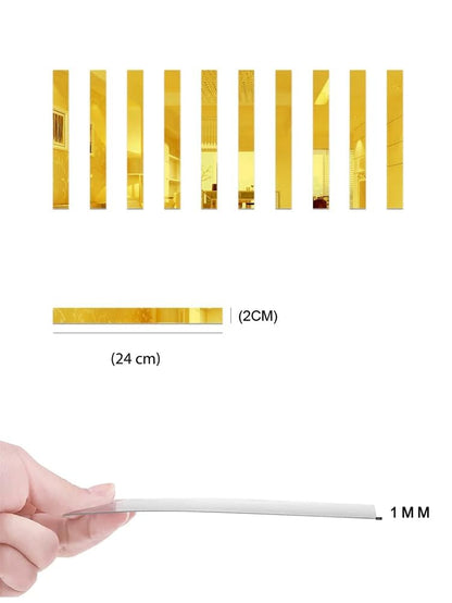 Dream Store - Strip Designed Rectangle Shape Mirror up