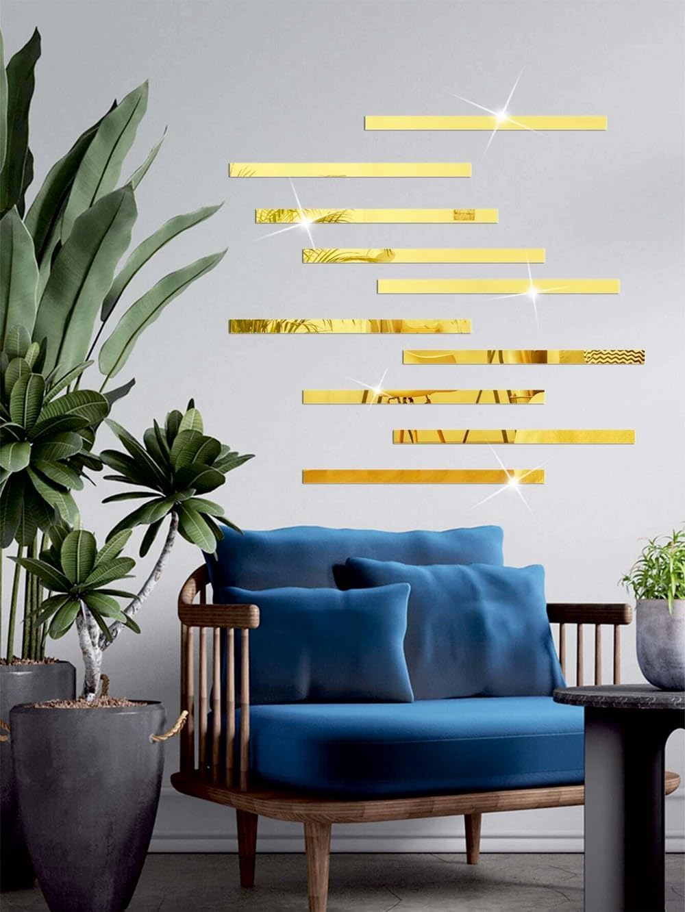 Dream Store - Strip Designed Rectangle Shape Mirror up