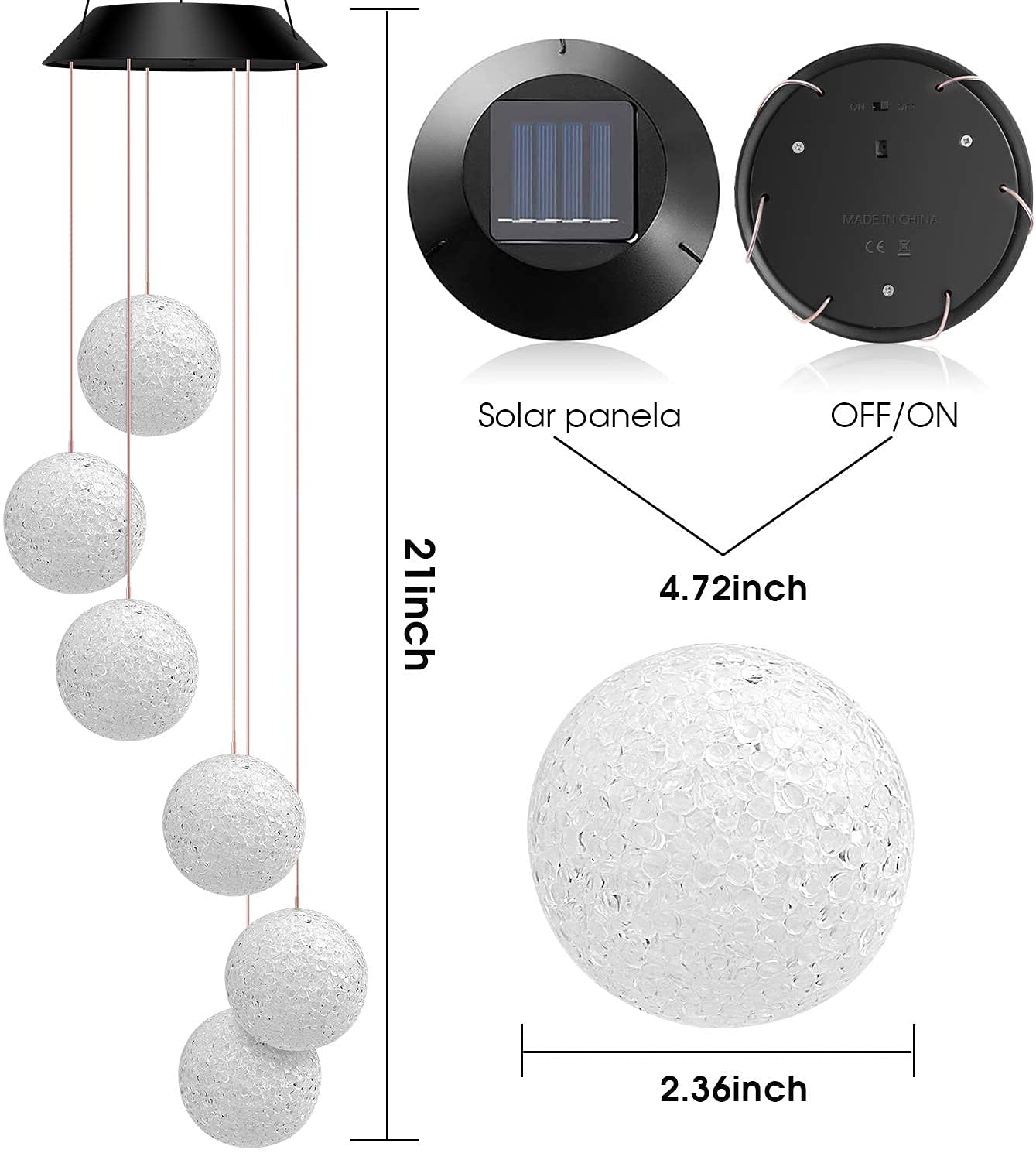 MoonBell™ Led Solar Wind Chimes
