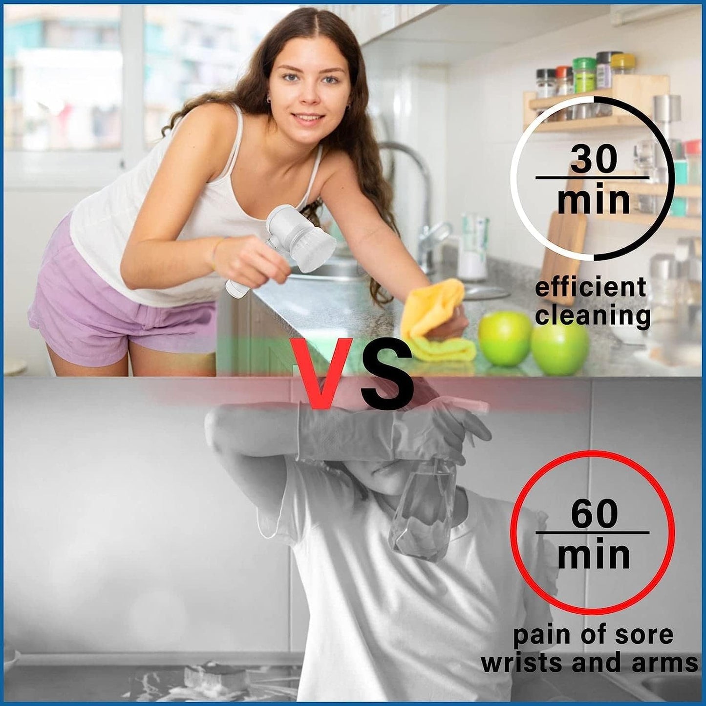 Electric Cleaning Brush 5 in 1