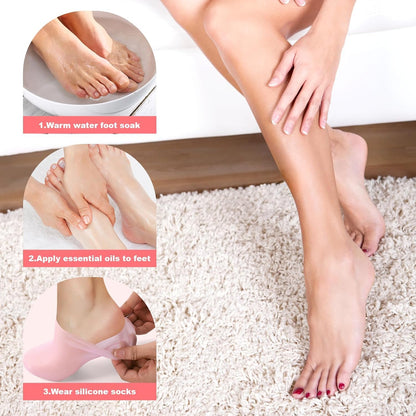 Silken Heal™ Moisturizing Foot Socks