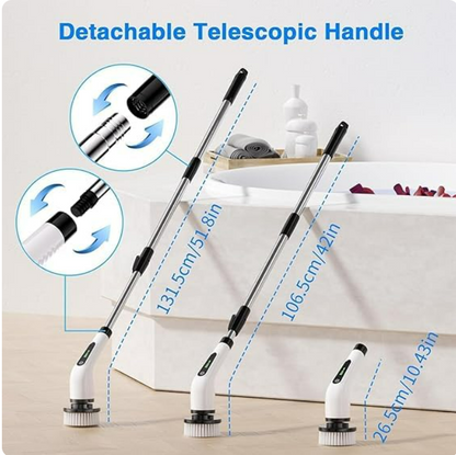 Cleanistic™         Electric Spin Scrubber (9-in-1)